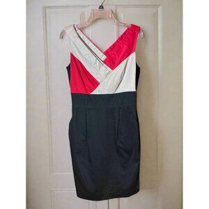 Tahari Arthur S. Levine Colorblock Sheath Dress with Pockets‎